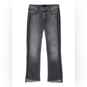 MOTHER The Insider Crop Step Fray Miss Moody Two Shoes Racer Jeans Size 26